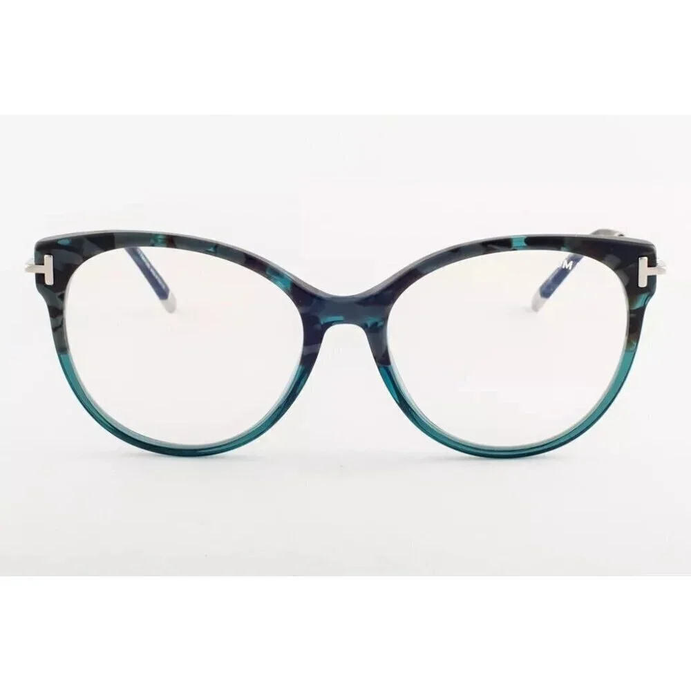 NWT Tom Ford FT5770-B Havana Cat Eye 54mm Eyeglasses